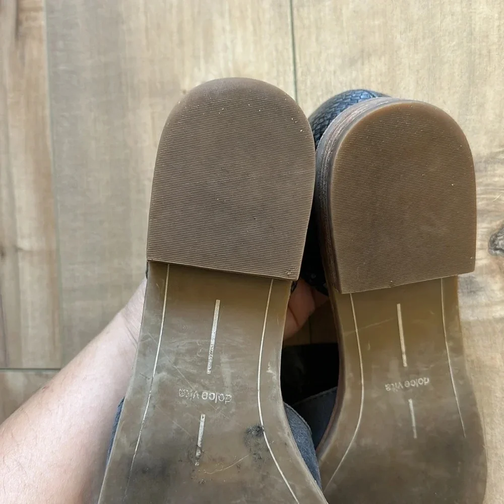 Dolce Vita Kammy Suede Pointed Toe Cutout Flat Sz 9.5